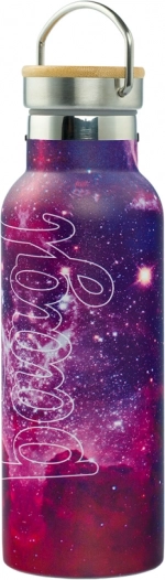 Galaxy 500 ml termosz bambusz fedéllel