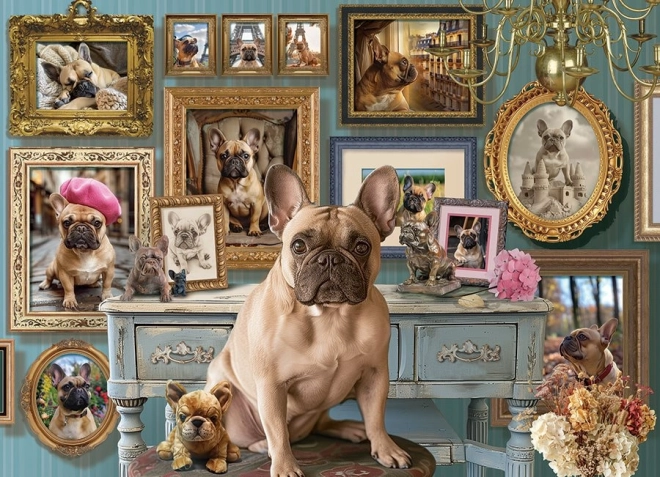Puzzle Francia Bulldog 500 darabos Cobble Hill