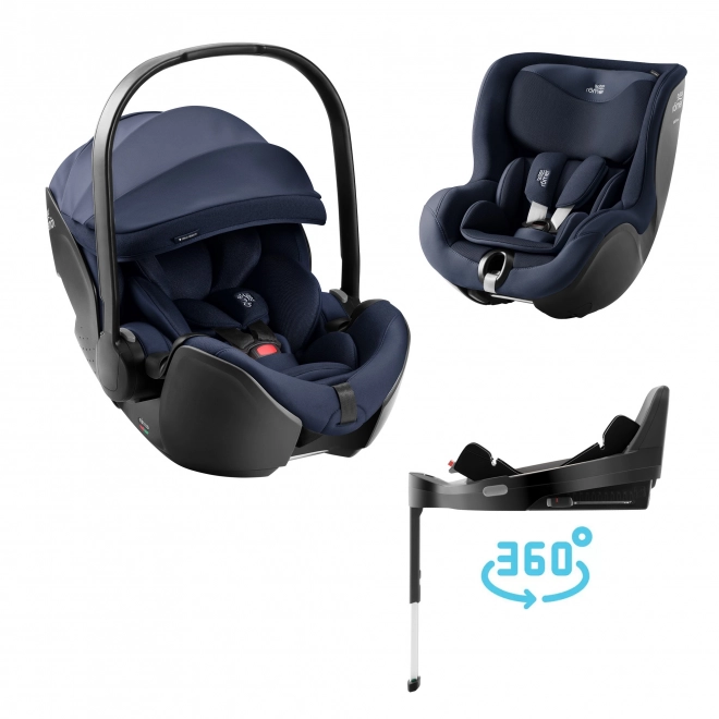 Autósülés szett Baby-Safe Pro és Vario Base 5Z, Dualfix 5Z Stílus, Éjféli Kék