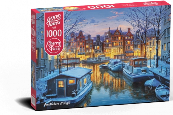 Amsterdam éjszaka puzzle 1000 darabos