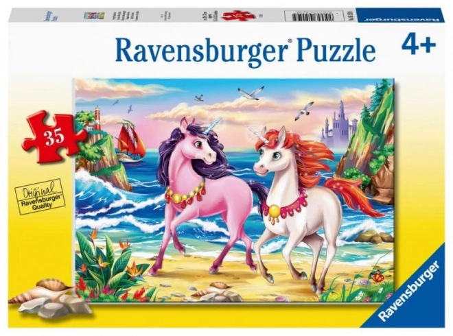 Ravensburger puzzle egyszarvúak a tengerparton - 35 darab