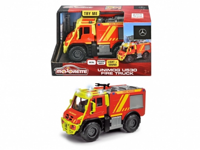 Majorette tűzoltóautó Unimog 13 cm