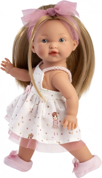 Realista baba Llorens Valeria teljes vinyl testtel - 28 cm
