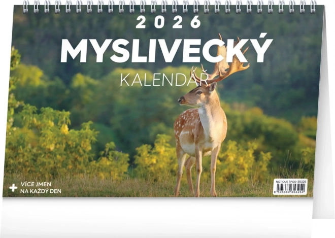 Notique asztali naptár vadász 2026
