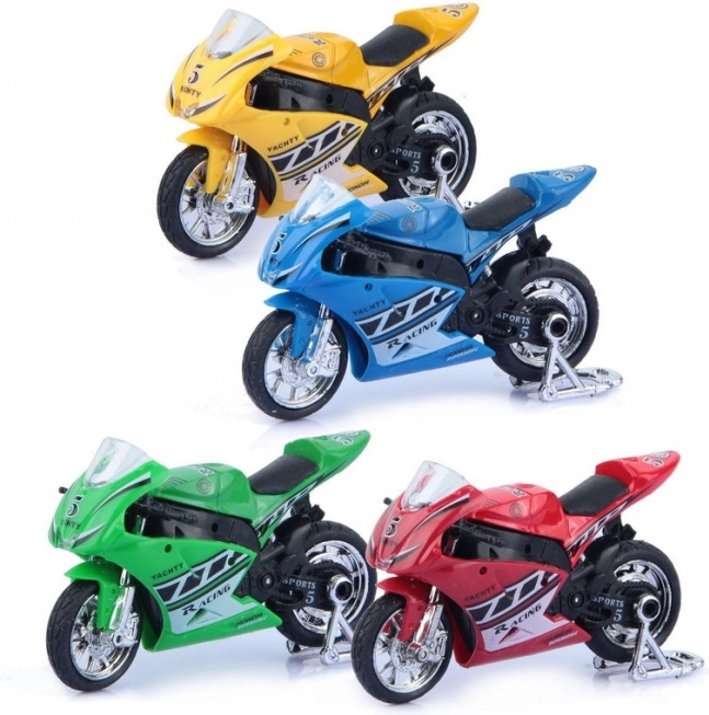 Fém versenymotor 11 cm