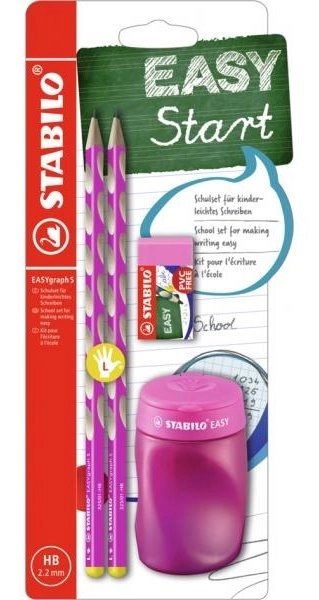 STABILO EASYgraph Iskolai készlet balkezeseknek rózsaszín