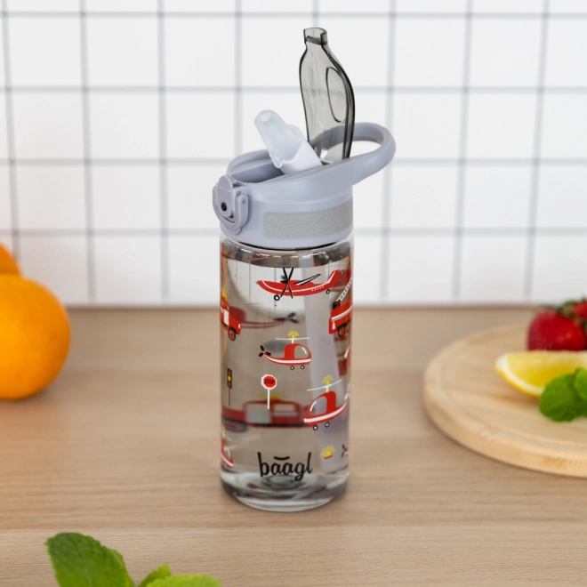 Tritán italtartó szívószállal, Mentősök 500 ml