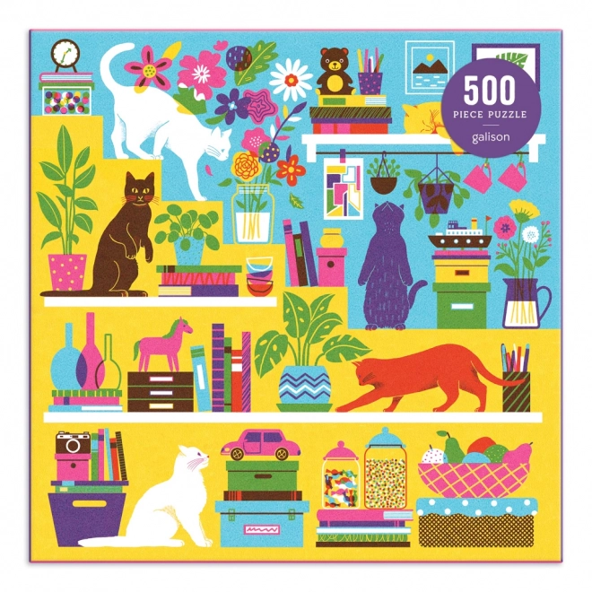 Curious Cats családi puzzle 500 darabos