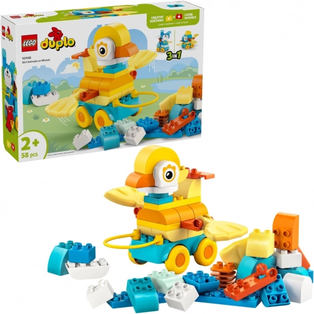 LEGO DUPLO 3 az 1-ben: Állatkák kerekeken