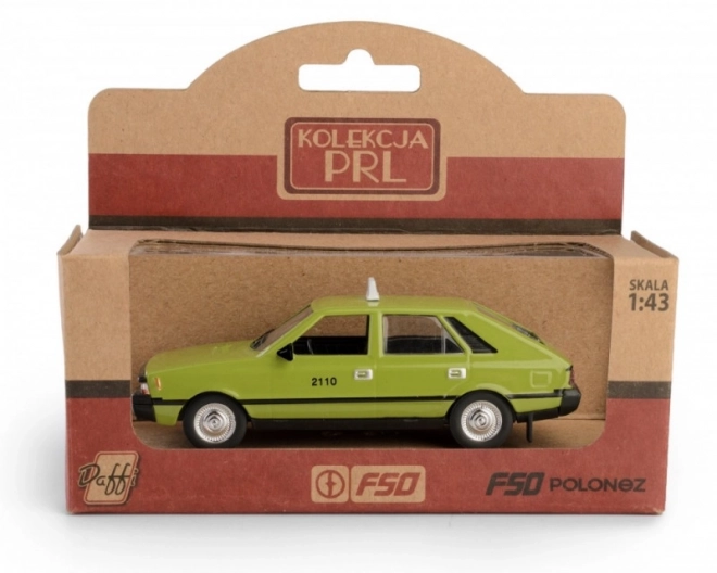 Polonez taxi játékautó - zöld