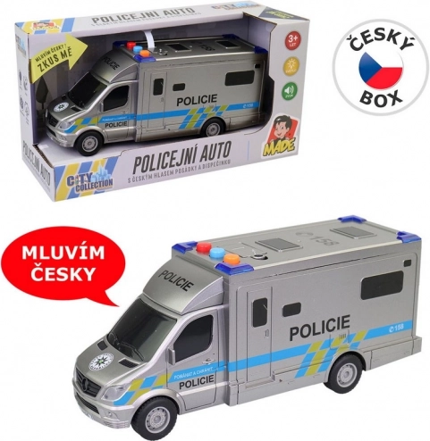 Rendőrautó 1:16 fénnyel és hanggal, 19,5 cm