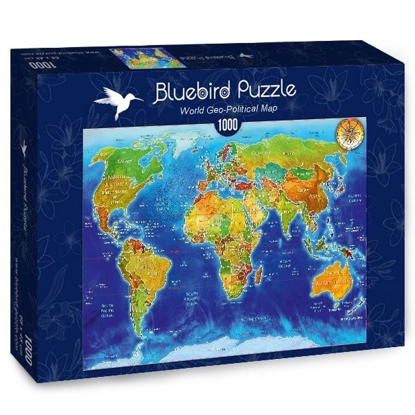 Világtérkép Puzzle 1000 Darabos