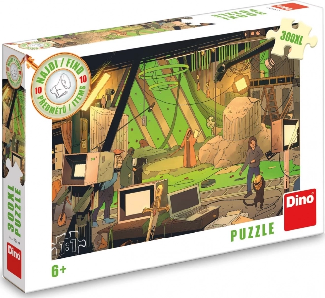 Dino puzzle: találj 10 rejtett tárgyat - film XL 300 darab