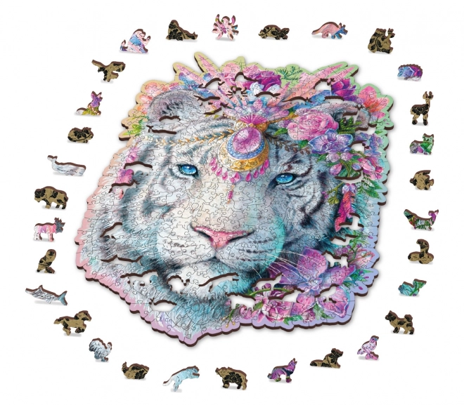 Fa puzzle - Misztikus Tigris