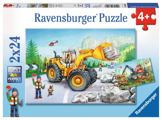 Ravensburger puzzle - Nehéz technika akcióban 2x24 darab