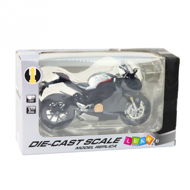 Fekete V4 Fém sportmotorkerékpár