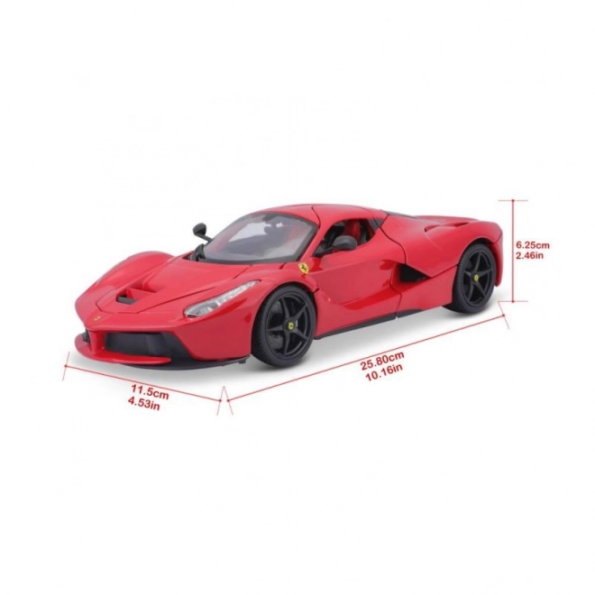 Bburago Ferrari LaFerrari piros játékautó