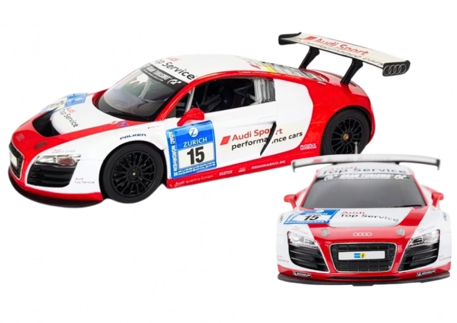 Távirányítós sport autó 1:24 fehér AUDI R8 LMS