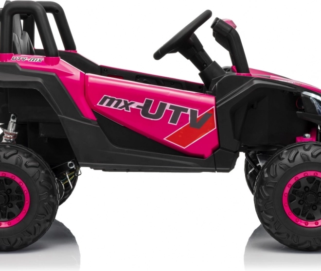 Gyermek elektromos autó Buggy Madman UTV-MX rózsaszín