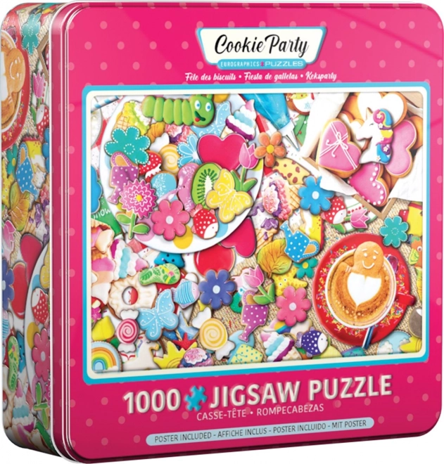 Sušenková ünnep puzzle 1000 darabos fémdobozban