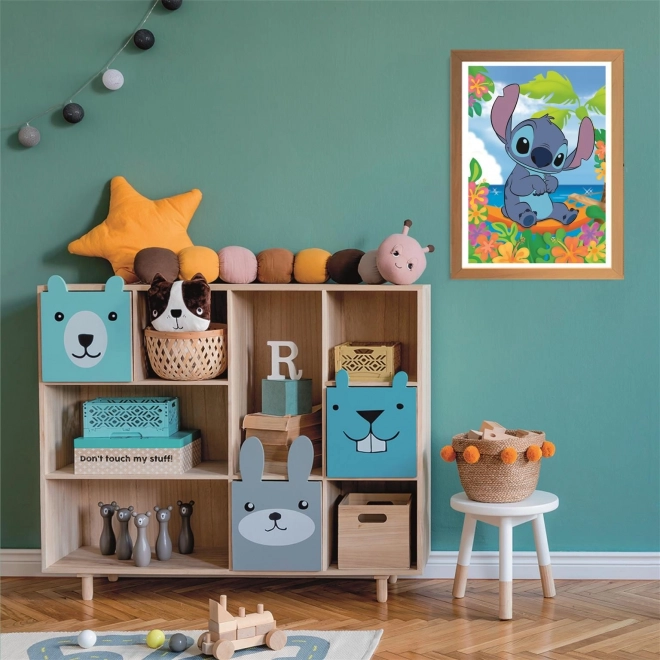 Clementoni puzzle 104 darabos stitch minta