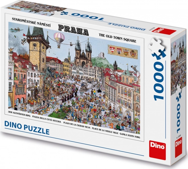 Dino puzzle staroměstské náměstí 1000 darabos