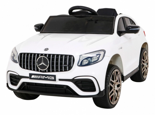 Mercedes Benz GLC63S gyerekeknek fehér + távirányító + 4x4 hajtás + MP3 LED + EVA + lassú indulás