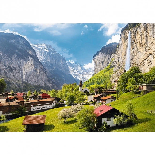 Lauterbrunnen Svájc 3000 darabos puzzle - Trefl