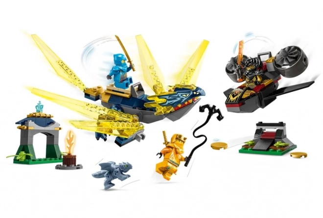 Lego Ninjago Nya és Arin: Harc a kis sárkány hátán