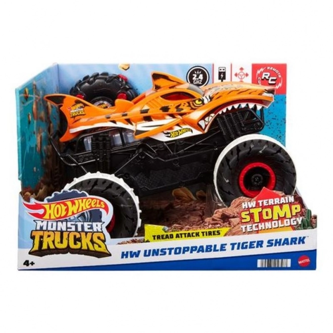 Hot Wheels R/C Tigriscápa Monster Truck 1:15