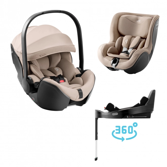 Autós gyerekülés készlet Baby-Safe Pro + Vario Base 5Z + Dualfix 5z Style, Teak