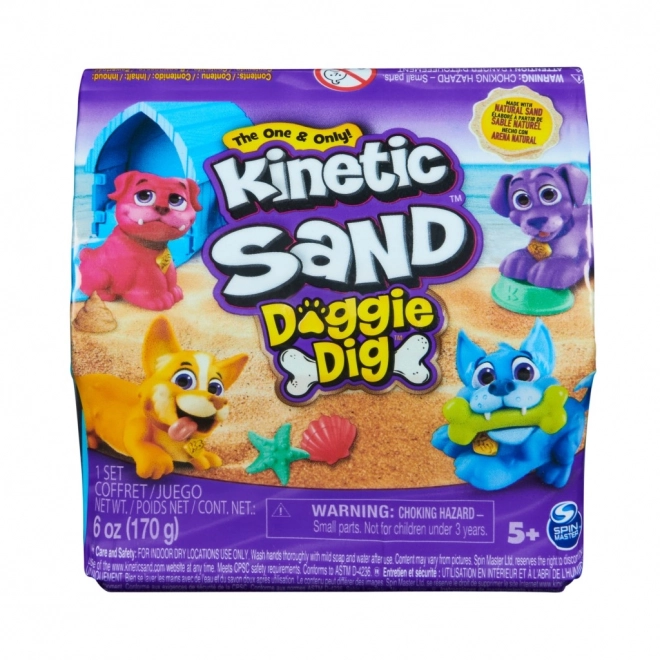 Kinetic Sand kutya a kutyaházban