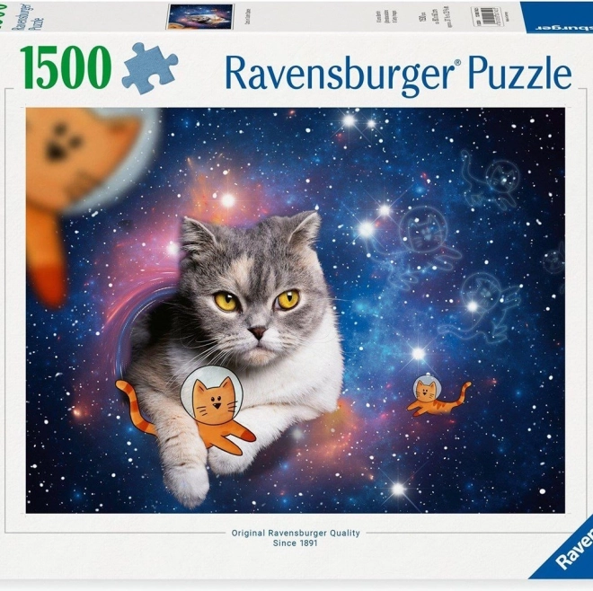 Puzzle Macska az űrben 1500 darab