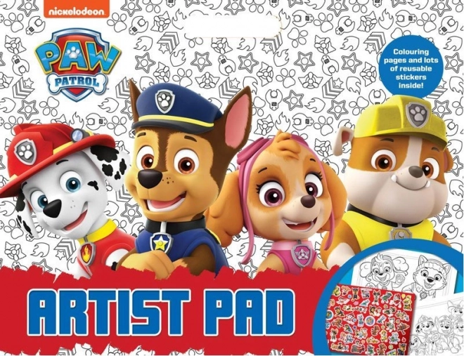 Paw Patrol nagy színező és matrica készlet