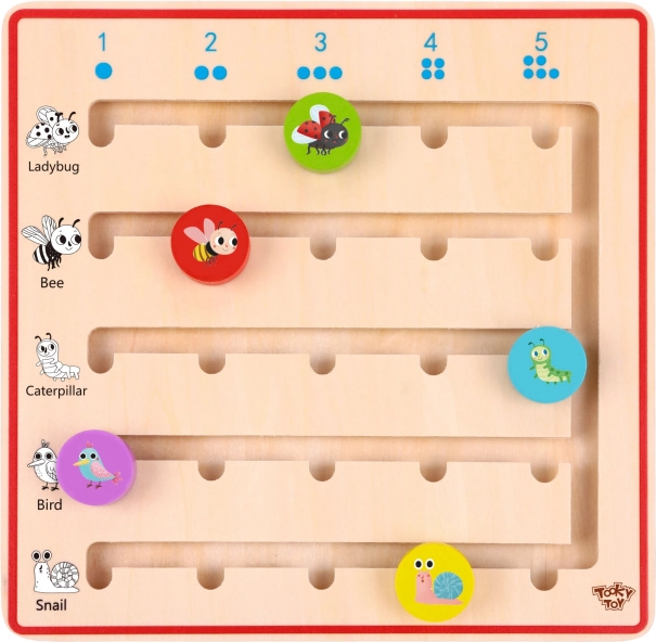 Tooky Toy fa játék Állatok számolása