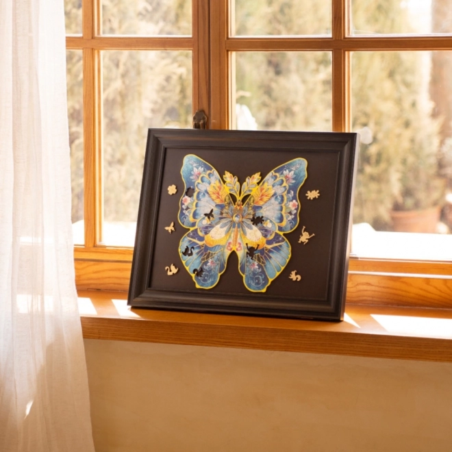 Fa puzzle Morpho Helena pillangó