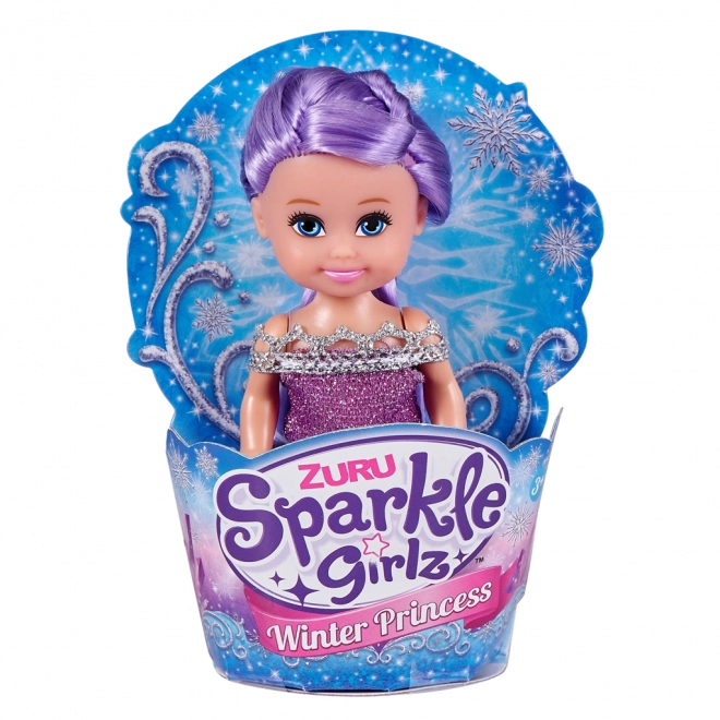 Téli hercegnő Sparkle Girlz baba kúpban