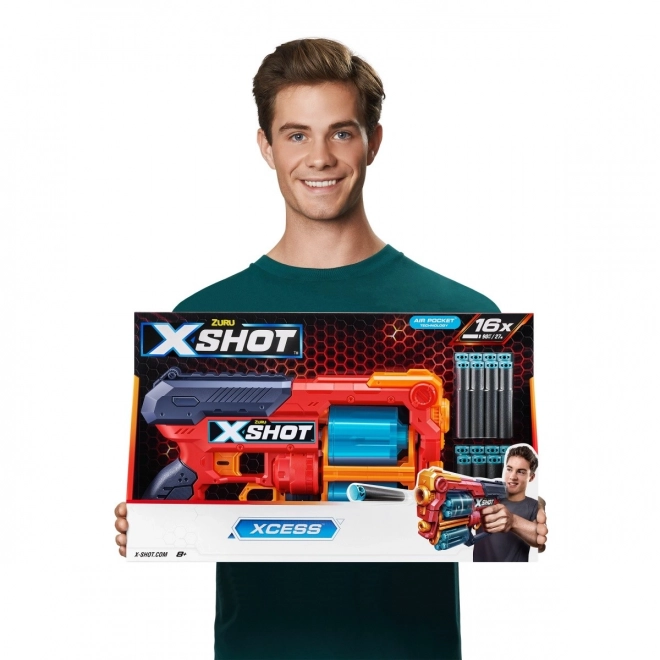 X-Shot Excel Xcess szivacslövő fegyver 16 lövéssel