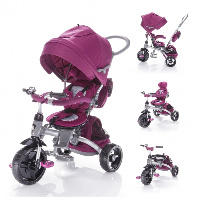 CitiGO háromkerekű tricikli Mulberry Pink