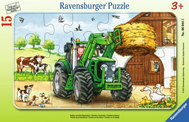 Tanya traktor Ravensburger puzzle 15 darabos