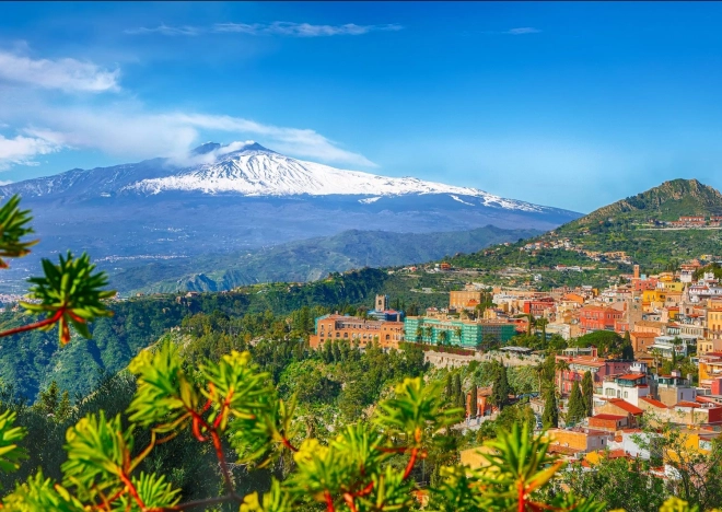 Sicília - Etna és Taormina 1000 darabos Puzzle