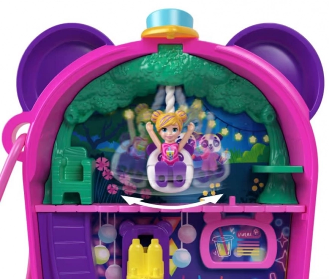 Polly Pocket Buborék Tea Panda Kompakt Készlet