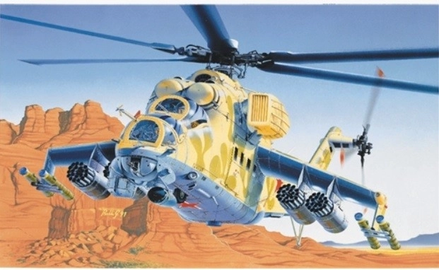 Mil-24 helikopter modell