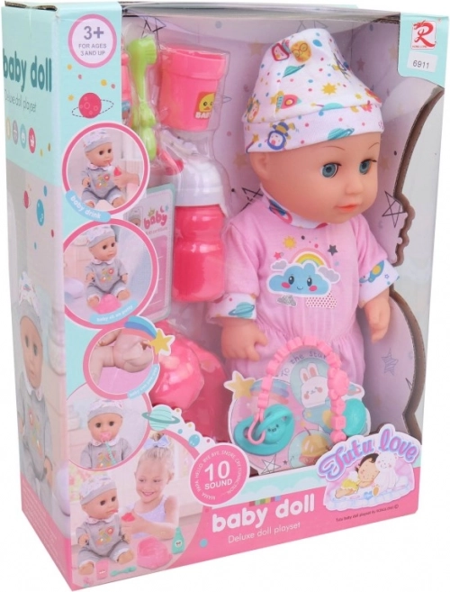 Baba kiegészítőkkel 30 cm