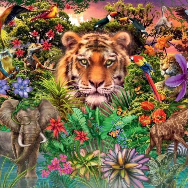 Exotikus állatok puzzle 1000 darab