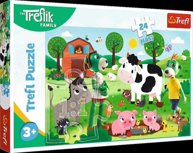 Trefl Maxi Puzzle 24 Db - Treflik Család