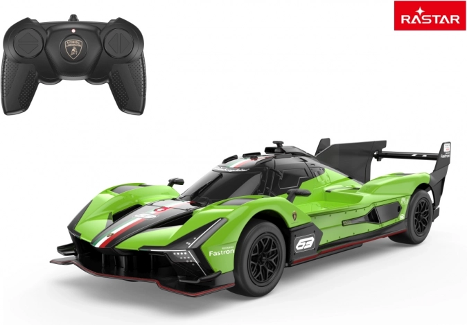 R/C autó 1:24 LAMBORGHINI SC63 zöld a Rastar-tól