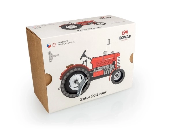 Zetor traktor 50 super piros kulccsal