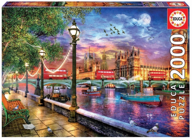 Londoni Naplemente Puzzle 2000 Darabból