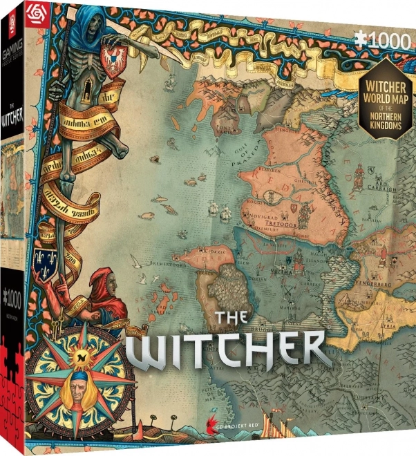 Puzzle The Witcher: Északi Királyságok 1000 darabos